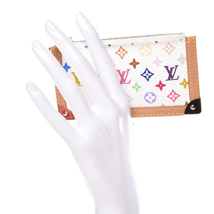 Louis Vuitton Monogram Multicolor Key Pouch White 2 of 6
