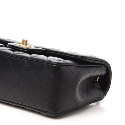 Chanel Lambskin Quilted Mini Rectangular Flap Black 7 of 11