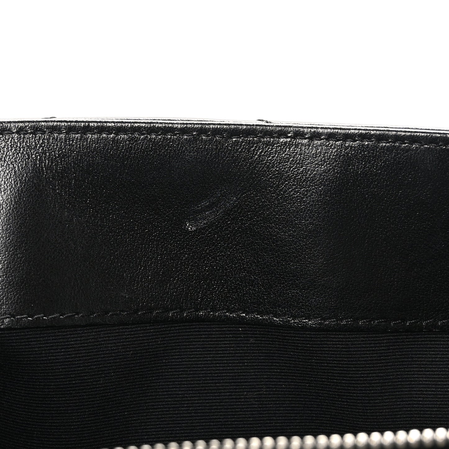 Calfskin Y Quilted Monogram Medium Loulou Chain Satchel Black