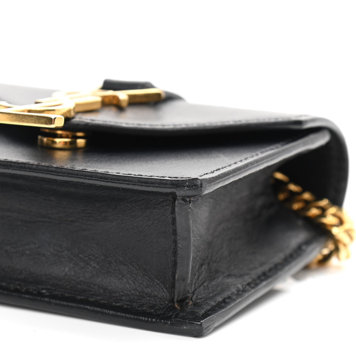 Saint Laurent Calfskin Monogram Mini Candy Crossbody Black 9 of 11