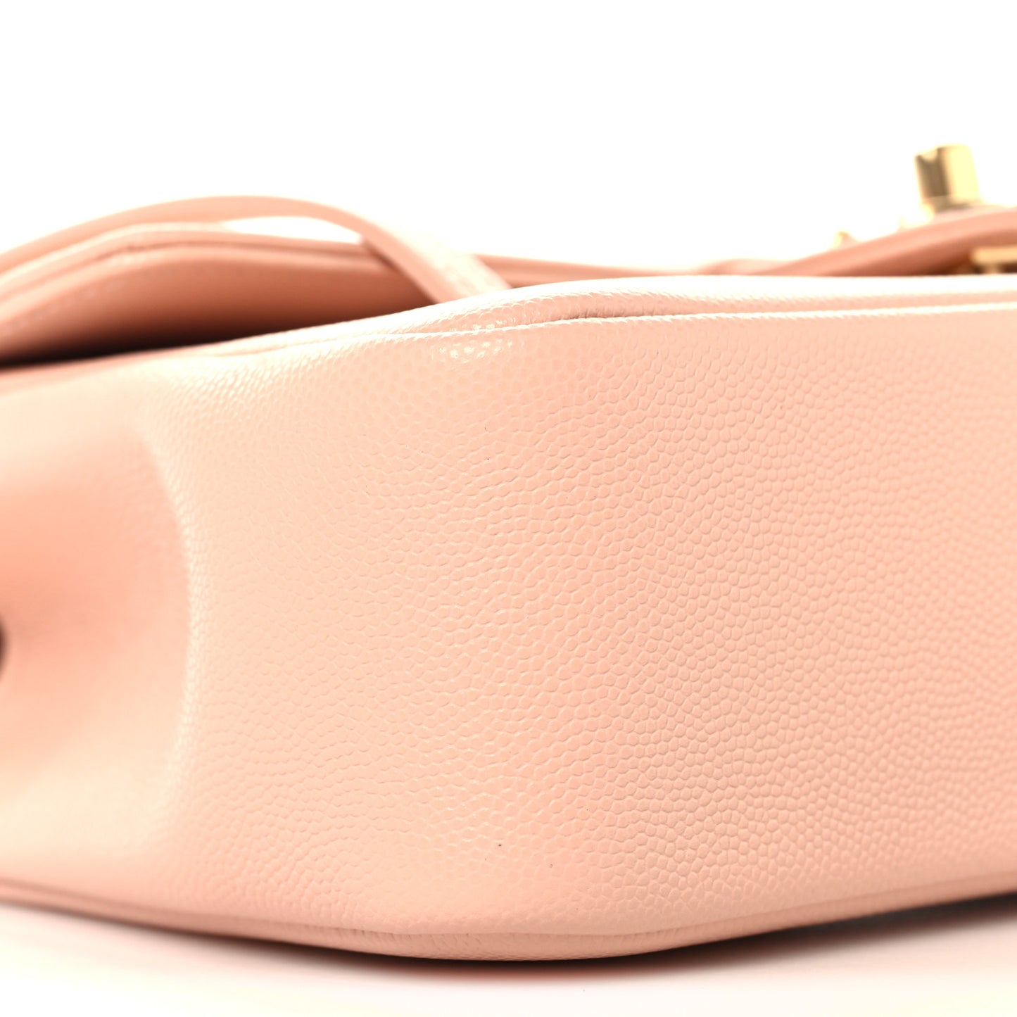 Shiny Caviar Preppy Coco Small Flap Light Pink