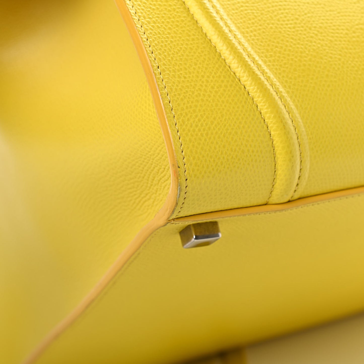 Grained Calfskin Medium Phantom Luggage Yellow