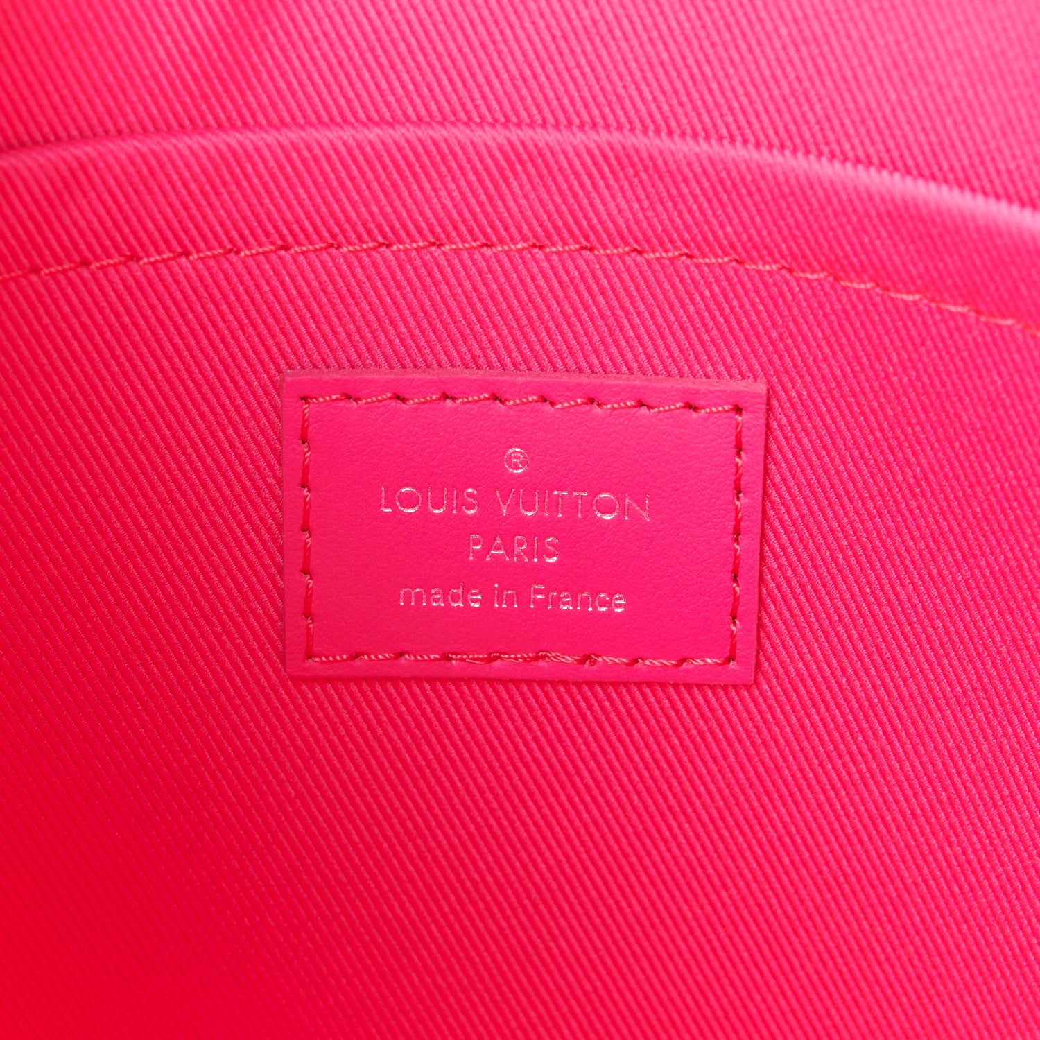 Louis Vuitton Monogram Macassar Pochette Voyage MM Fuchsia 6 of 7