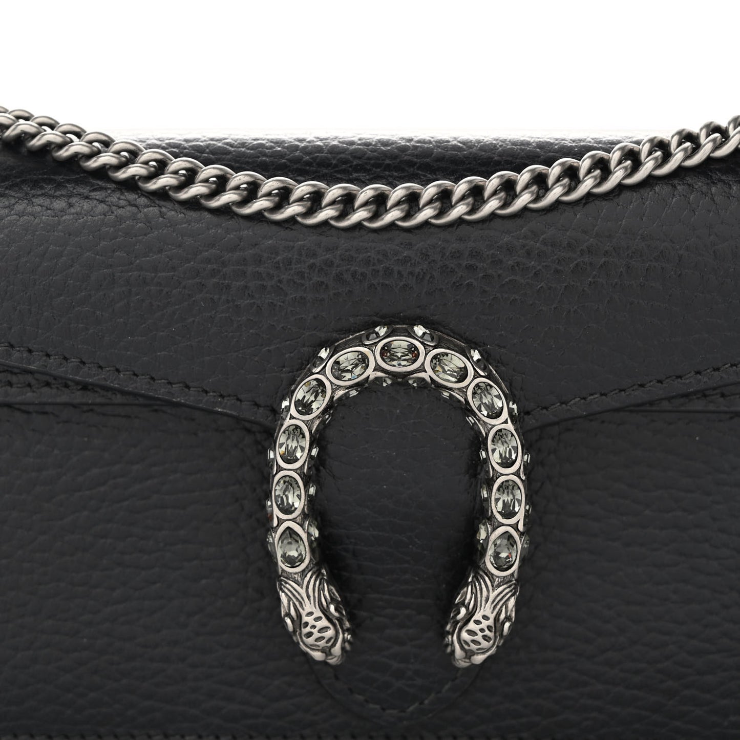 Calfskin Super Mini Dionysus Shoulder Bag Black