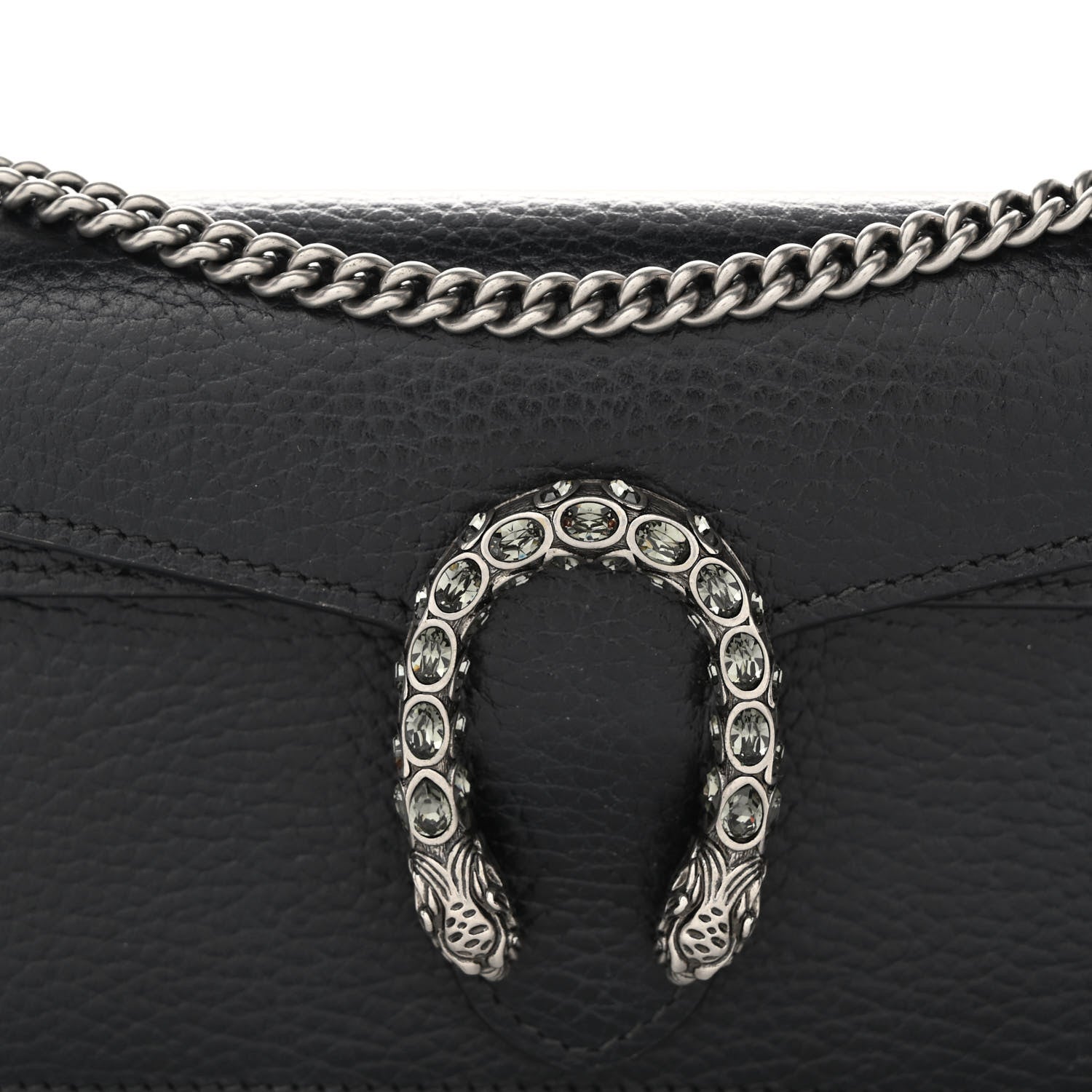 Gucci Calfskin Super Mini Dionysus Shoulder Bag Black 7 of 9