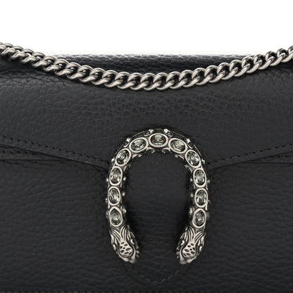 Gucci Calfskin Super Mini Dionysus Shoulder Bag Black 7 of 9