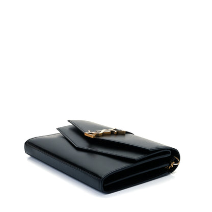 Saint Laurent Smooth Calfskin Monogram Sulpice Chain Wallet Black 6 of 9