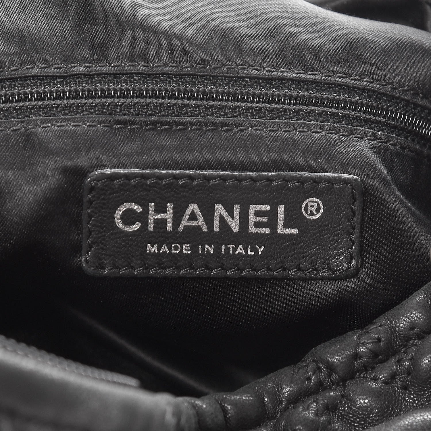 Chanel Lambskin Quilted Hidden Chain Hobo Black 6 of 9