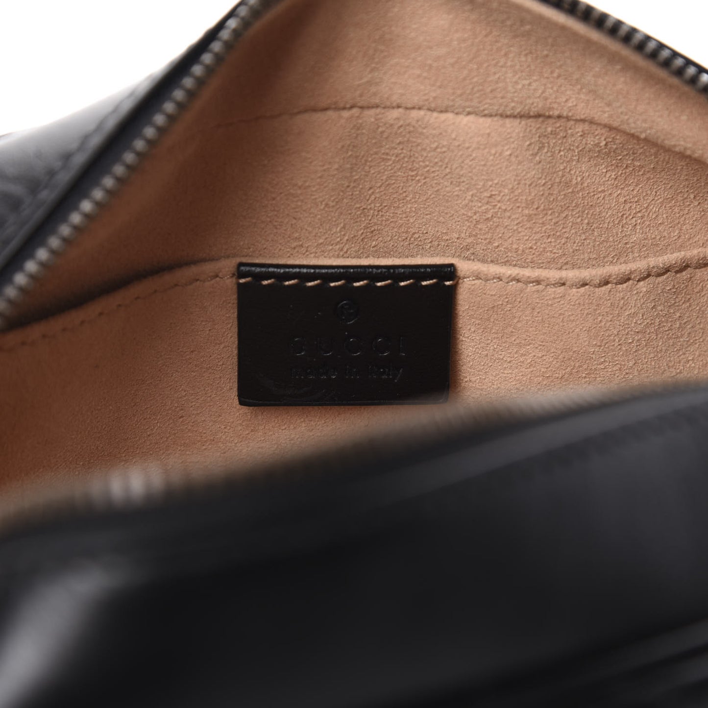Calfskin Matelasse Small GG Marmont Chain Shoulder Bag Black