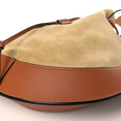 Loewe Suede Nappa Small Horseshoe Bag Beige Tan 8 of 8
