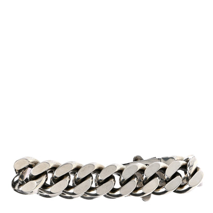 Saint Laurent Metal Curb Chain Bracelet Oxidized Silver 3 of 4
