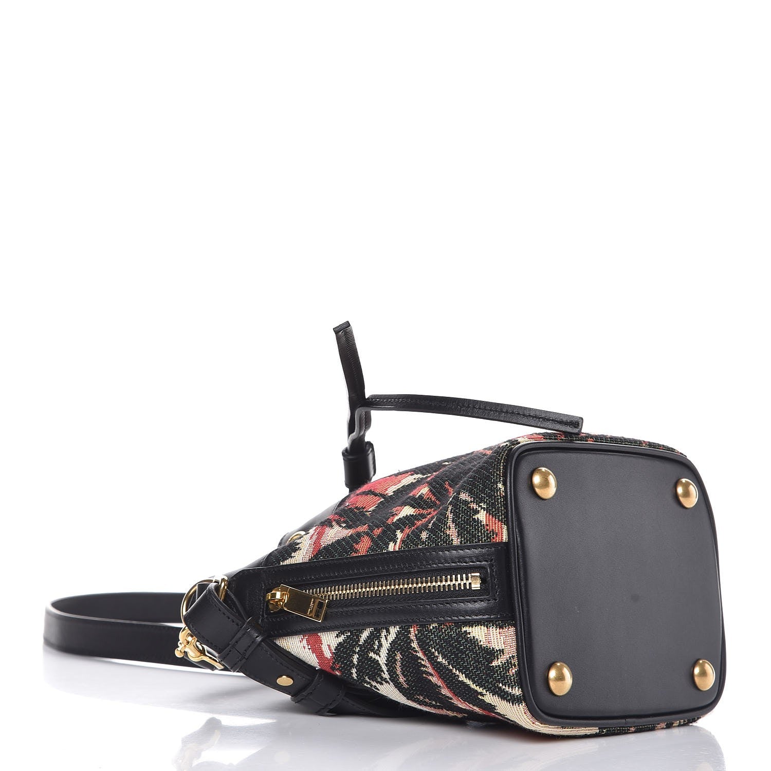 Saint Laurent Jacquard Calfskin Sunset Emmanuelle Bucket Bag 6 of 12