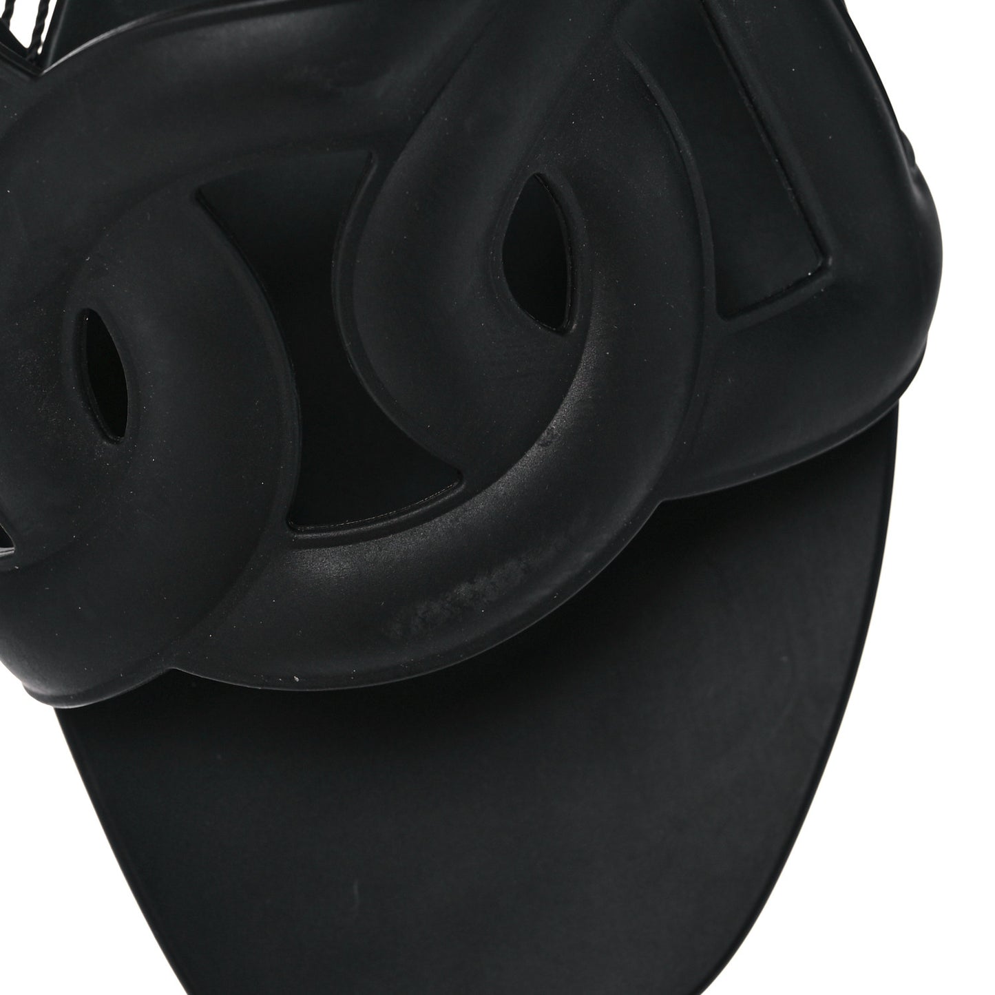 Rubber Aloha Sandals 38 Black