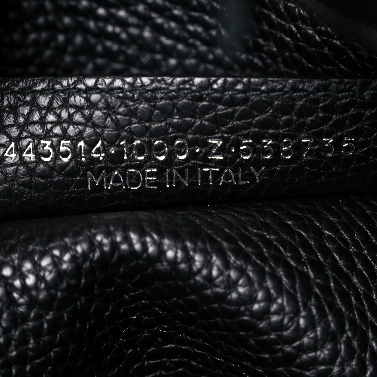 Veau Grana Perforated Blackout Hardware City Black