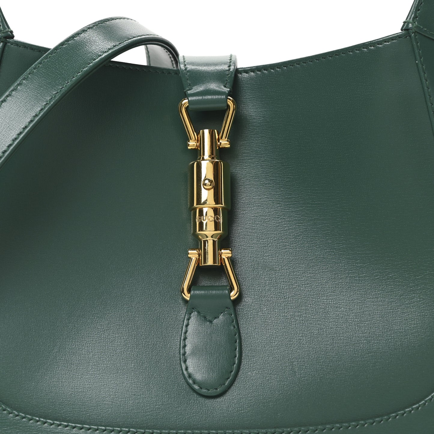Boarded Dyana Lux Calfskin Small Jackie 1961 Hobo Emerald