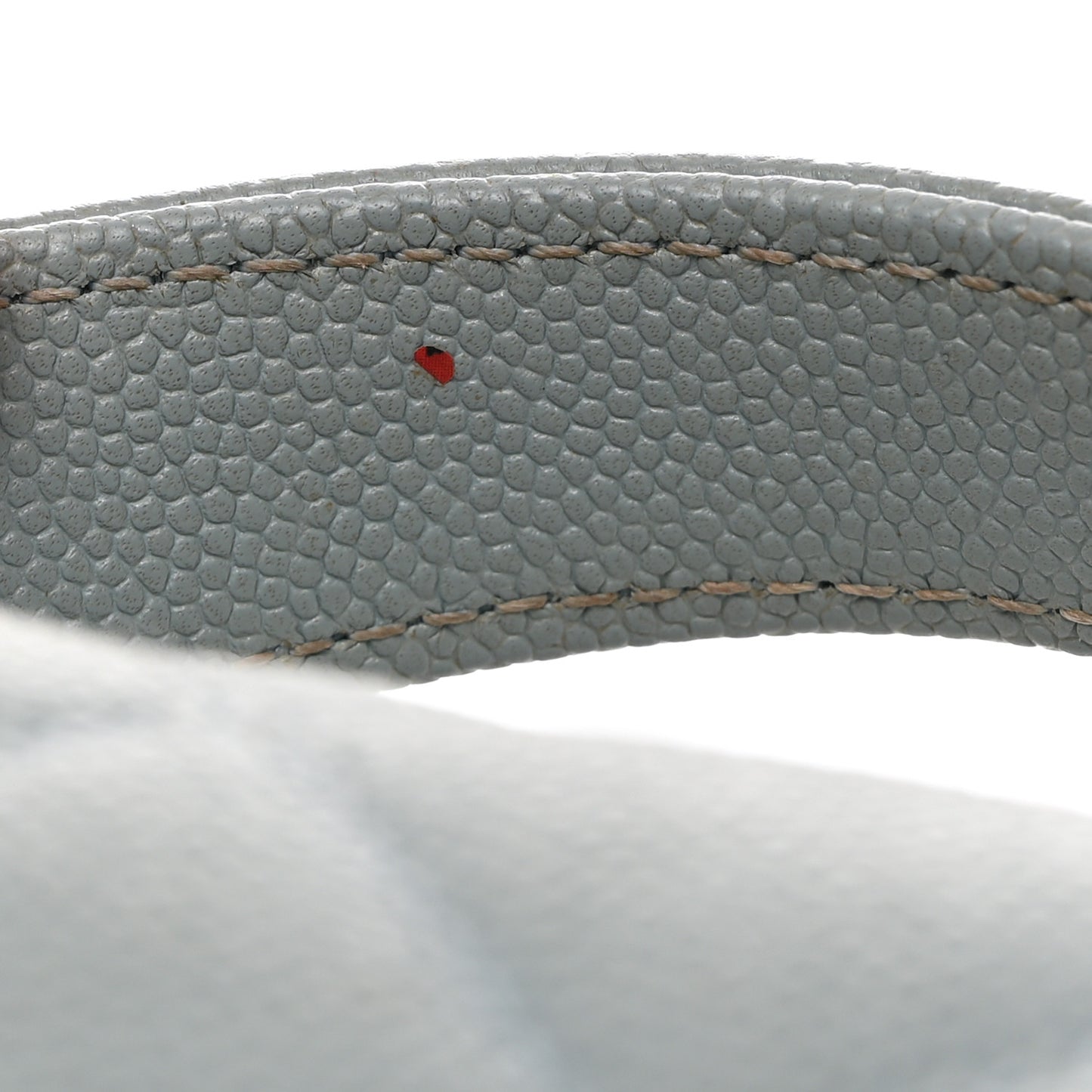 Caviar Quilted Small Business Affinity Flap Light Blue