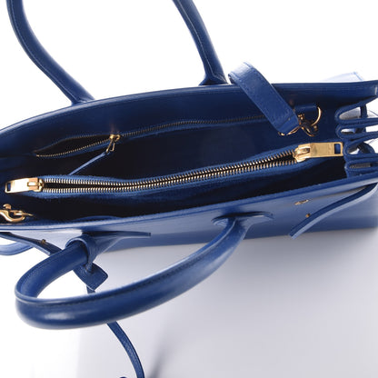 Saint Laurent Calfskin Small Sac De Jour Blue Majorelle 5 of 18