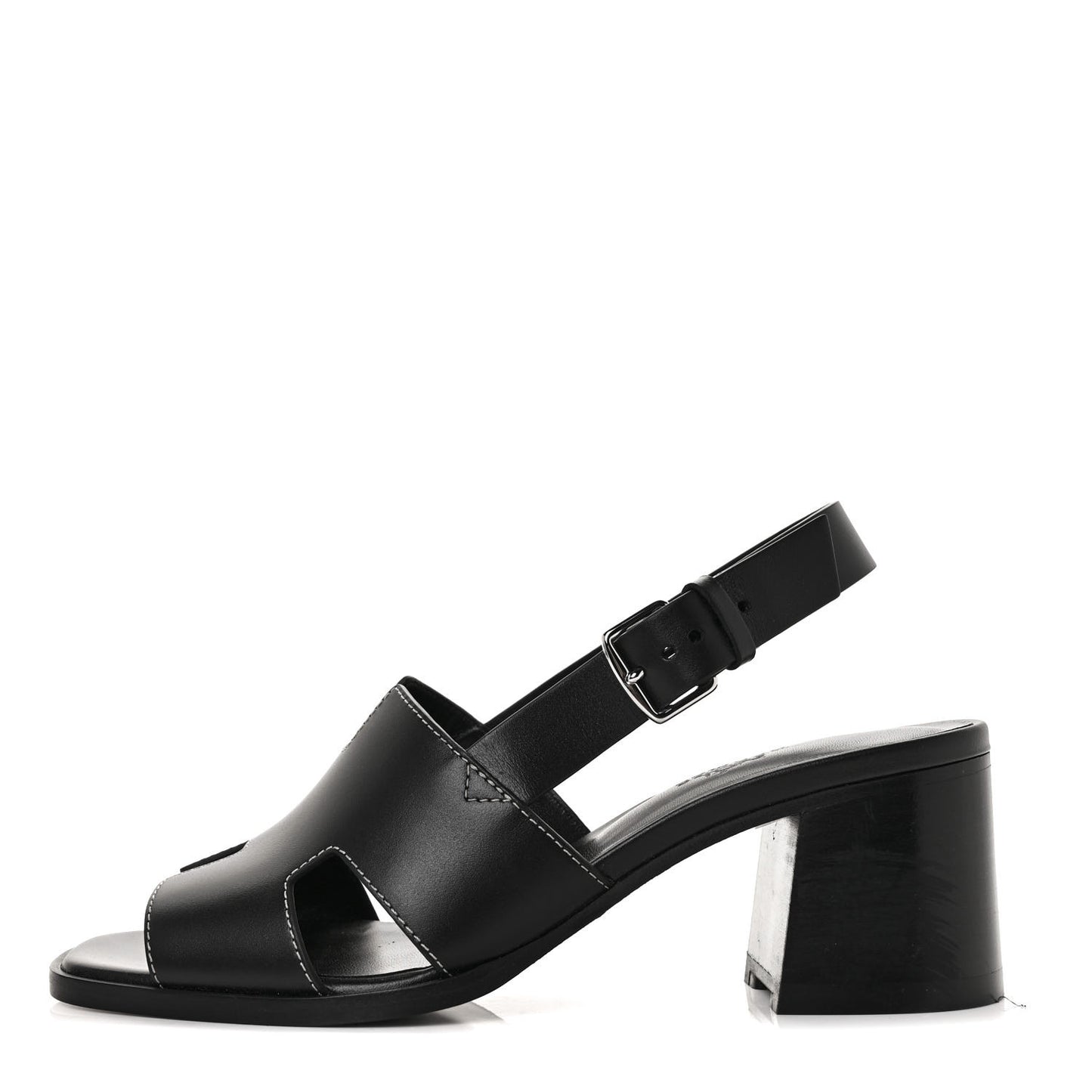 Calfskin Elbe 60 Sandals 38 Black