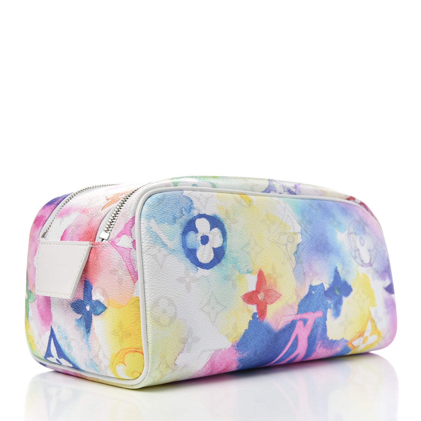 Monogram Watercolor Dopp Kit Toilet Pouch Multicolor