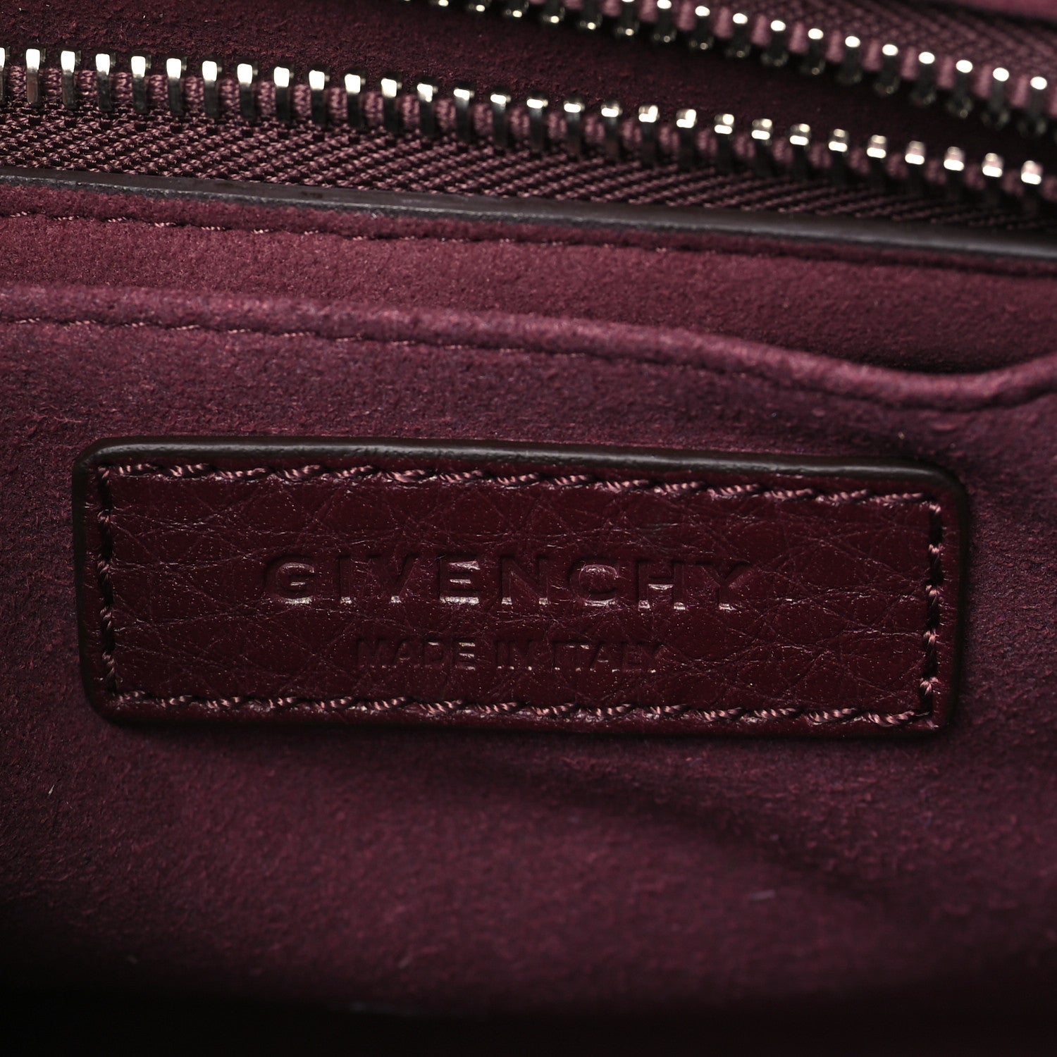 Givenchy Grained Calfskin Mini Shark Lock Oxblood Red 6 of 9