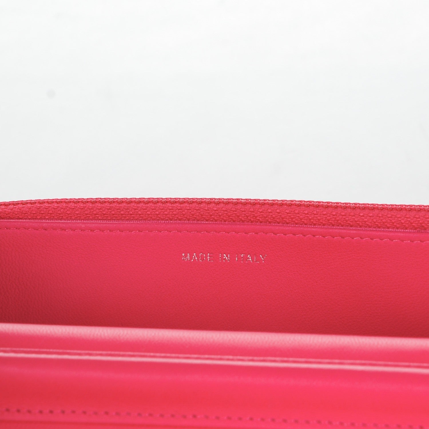 Chanel Lambskin Quilted Diamond CC Wallet On Chain WOC Dark Pink 7 of 8