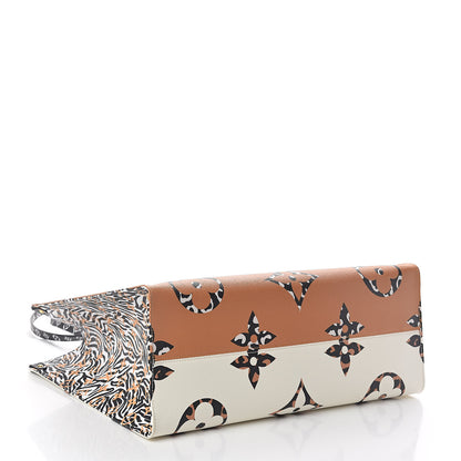 Louis Vuitton Monogram Giant Jungle Onthego GM Ivory 5 of 10