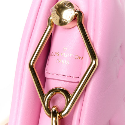 Louis Vuitton Lambskin Embossed Monogram Coussin PM Rose Bonbon 9 of 12