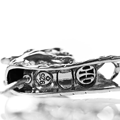 John Hardy Sterling Silver Naga Dragon Hoop Earrings 4 of 5