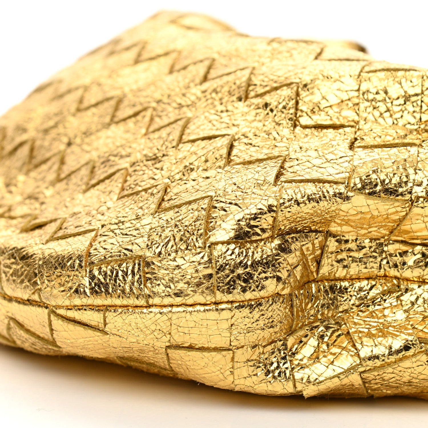 Bottega Veneta Metallic Nappa Intrecciato Mini Jodie Gold 9 of 9