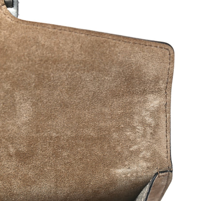 Gucci GG Supreme Monogram Suede Crystal Small Dionysus Shoulder Bag Beige Ebony Taupe 11 of 15