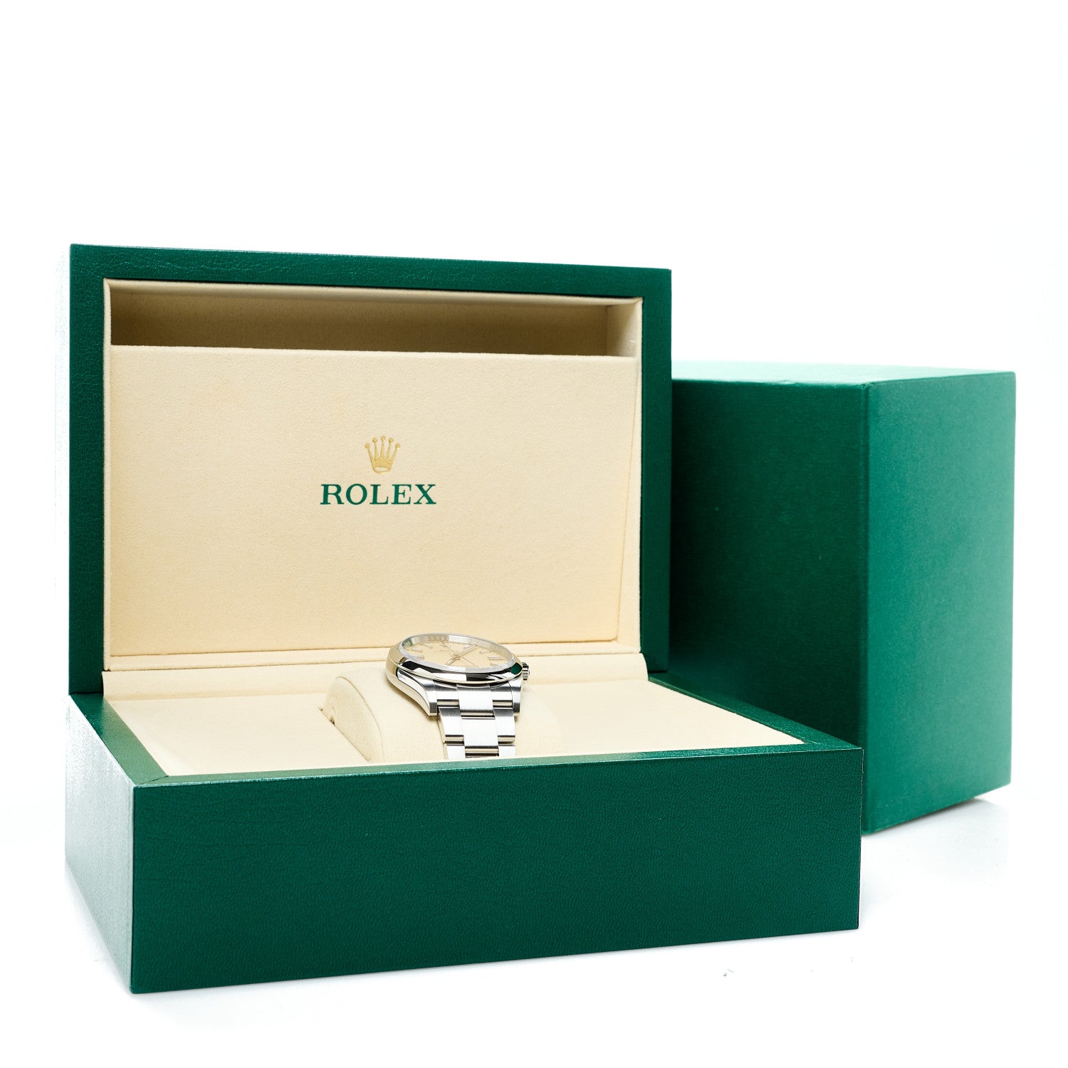 Rolex Stainless Steel 36mm Oyster Perpetual Watch Beige 126000 5 of 5