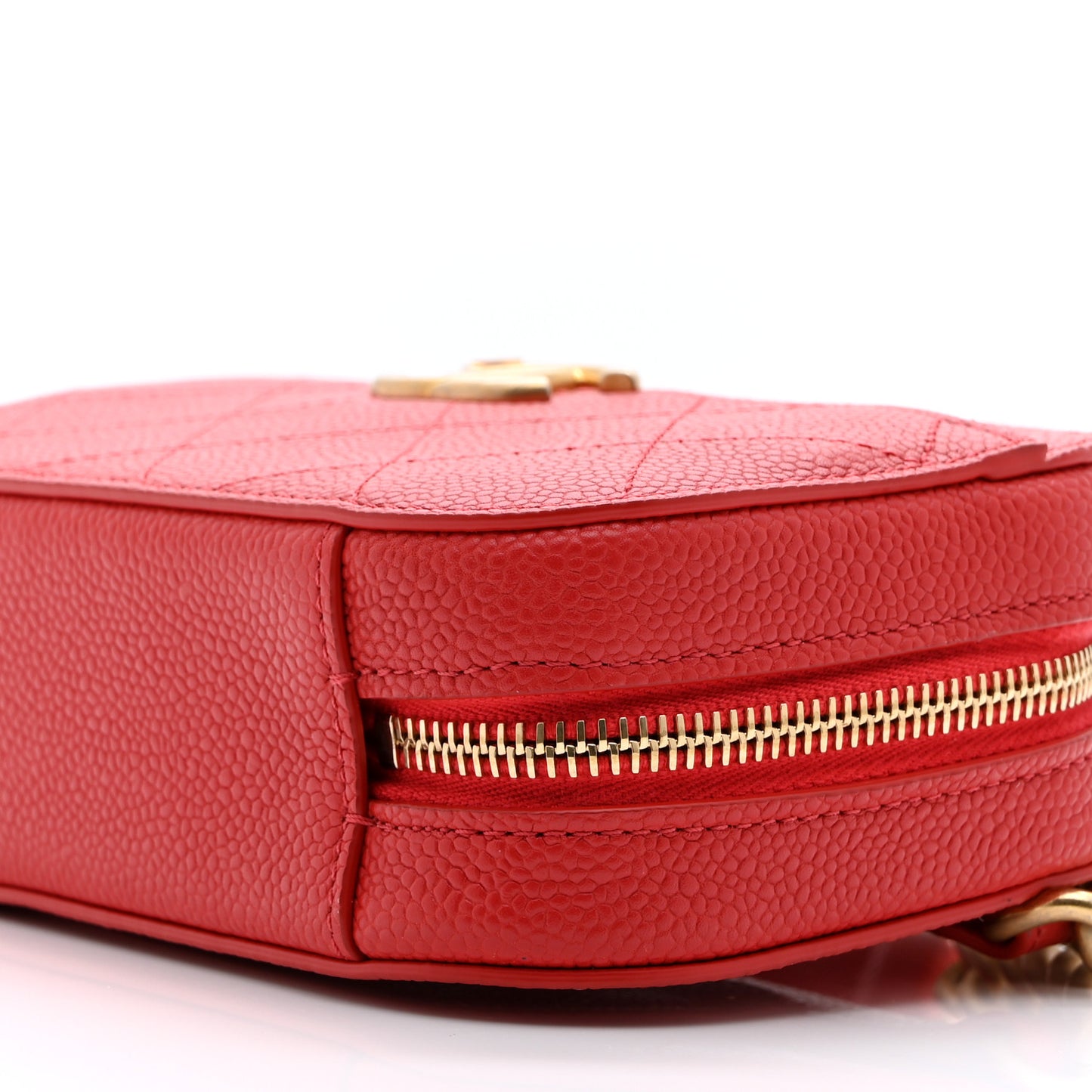 Caviar Quilted Waist Bag Red