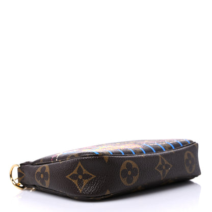Louis Vuitton Monogram 2020 Christmas Animation Roller Coaster Mini Pochette Accessories Pivoine 4 of 11