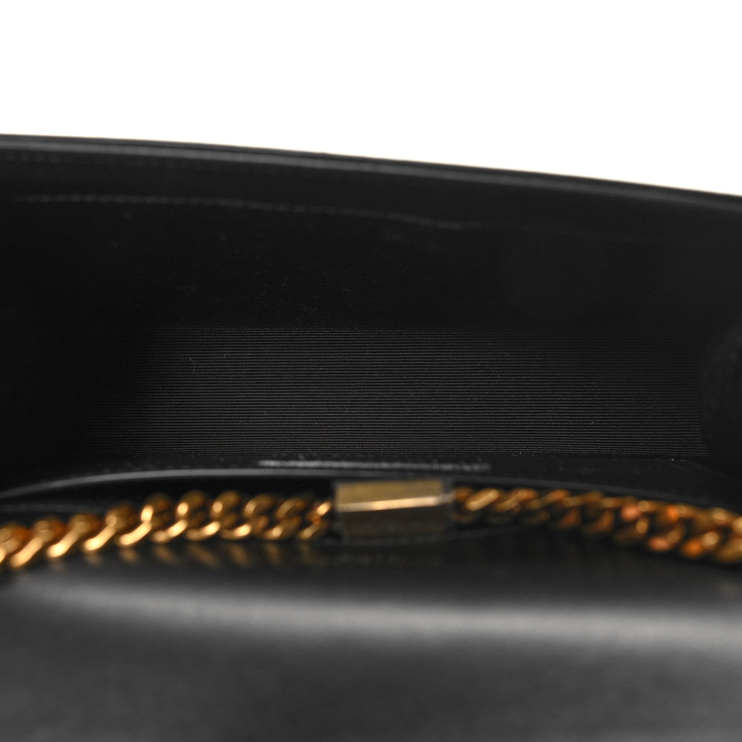 Saint Laurent Patent Linear Embossed Small Classic Monogram Kate Tassel Satchel Black 5 of 9