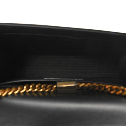 Saint Laurent Patent Linear Embossed Small Classic Monogram Kate Tassel Satchel Black 5 of 9