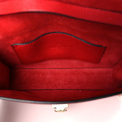 Valentino Garavani Pebbled Calfskin Medium Rockstud Flip Lock Crossbody Bag Rouge Pur 5 of 8