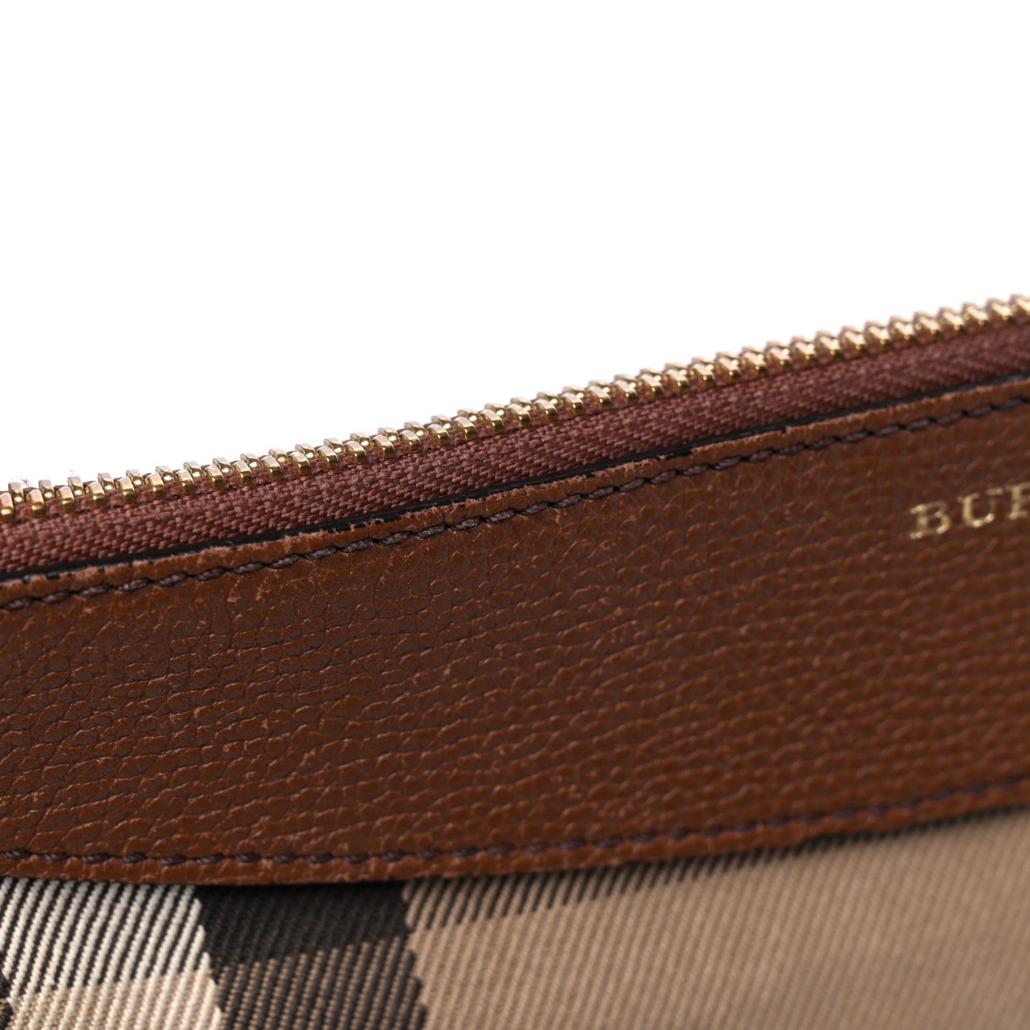 Burberry House Check Derby Peyton Crossbody Clutch Bag Tan 16 of 23