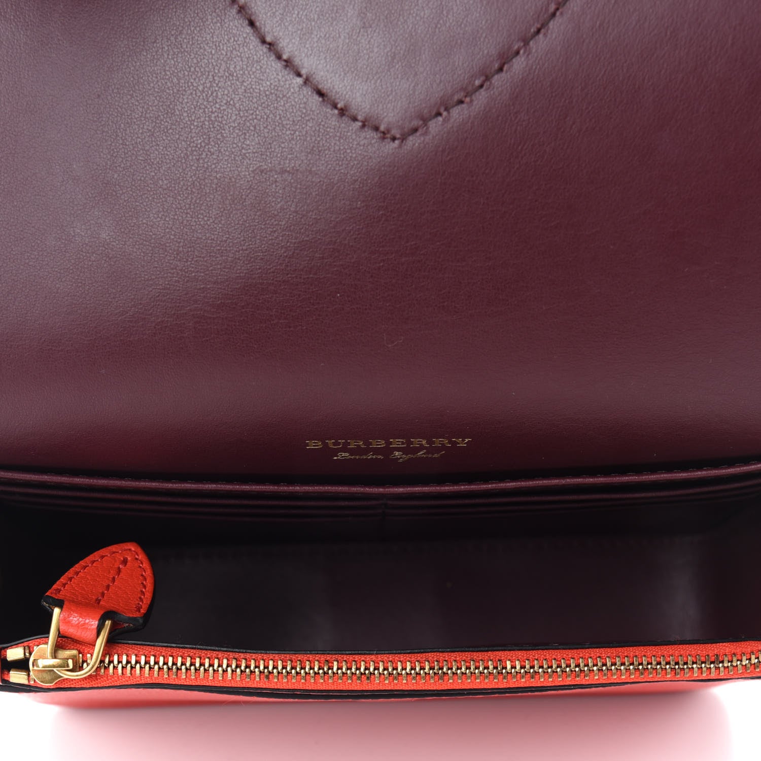 Burberry Goatskin Hampshire Crossbody Red 5 of 9