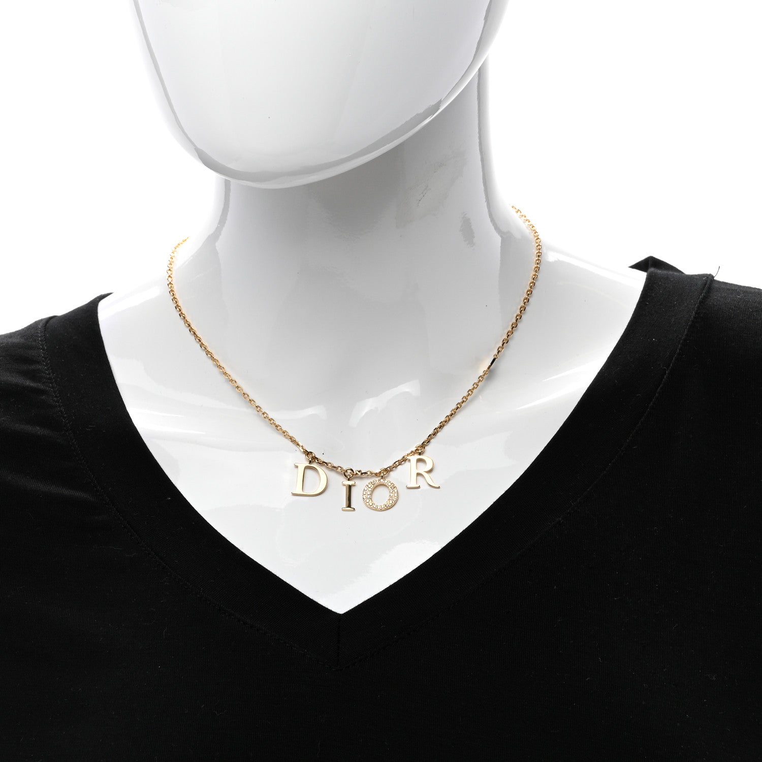 Christian Dior Crystal Dio(r)evolution Necklace Gold 2 of 4
