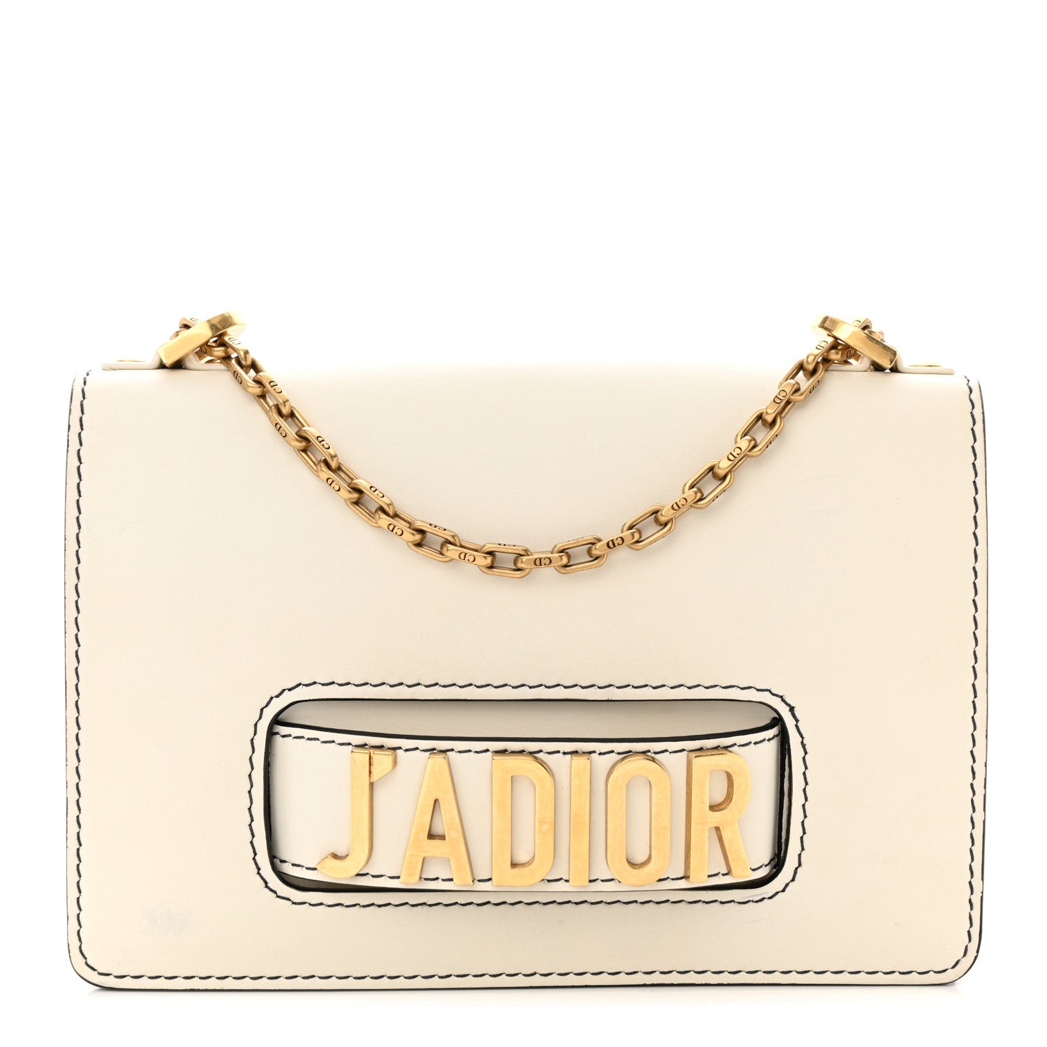 Christian Dior Calfskin J'Adior Chain Flap Bag Off White 1 of 17