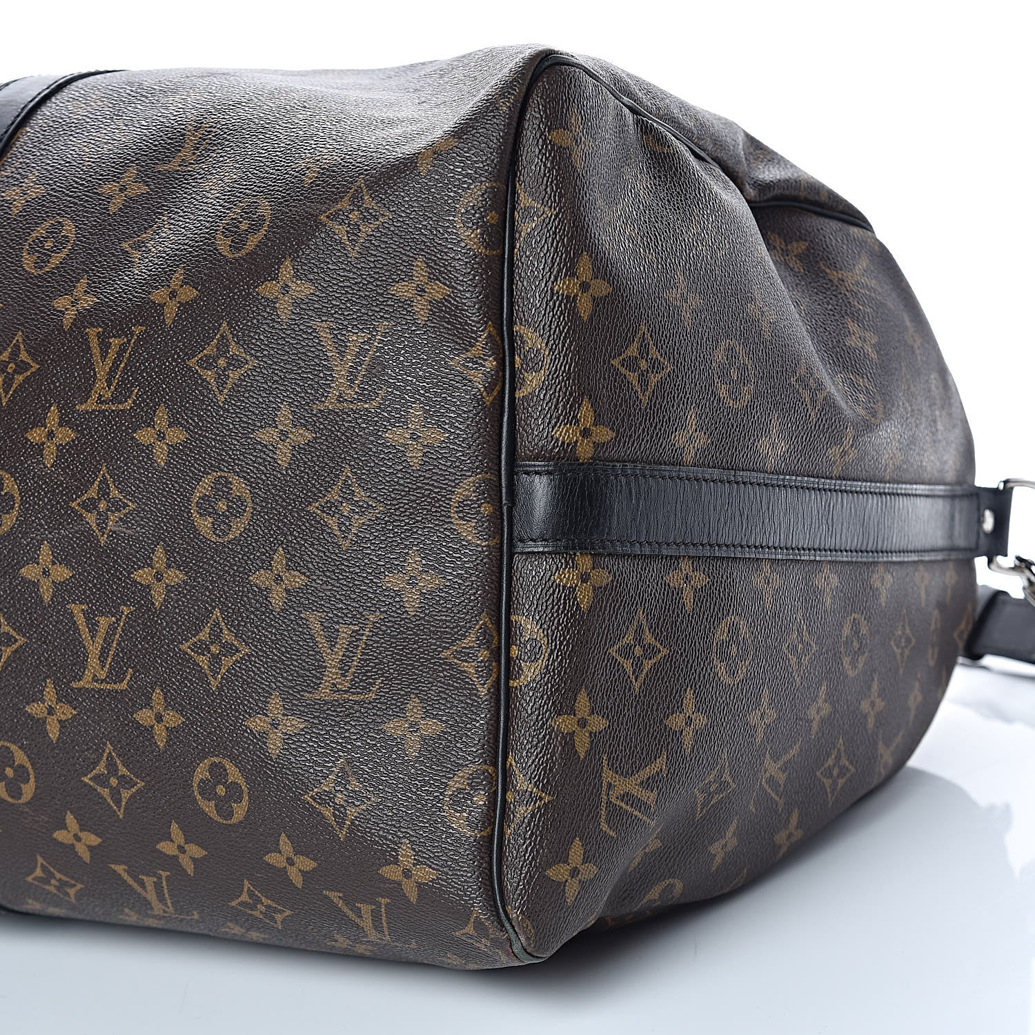 Louis Vuitton Monogram Macassar Keepall Bandouliere 55 15 of 16