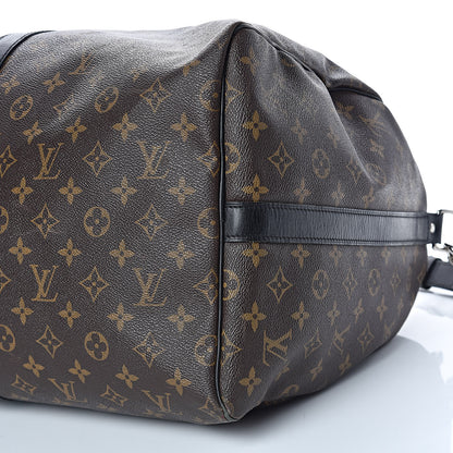 Louis Vuitton Monogram Macassar Keepall Bandouliere 55 15 of 16