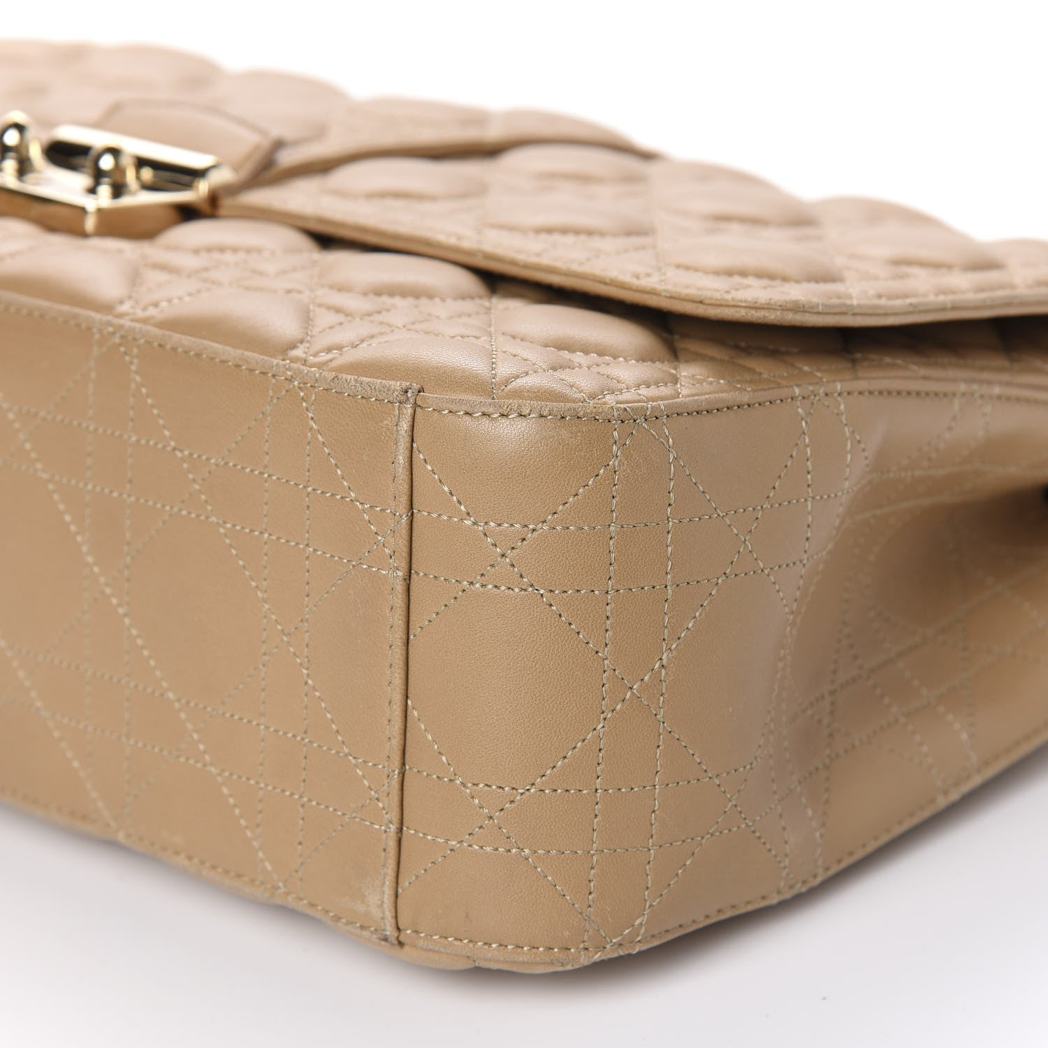 Christian Dior Lambskin Cannage Large Miss Dior Flap Beige 7 of 14