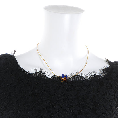 Hermes Enamel Cage d'H Necklace Royal Bleu 2 of 6