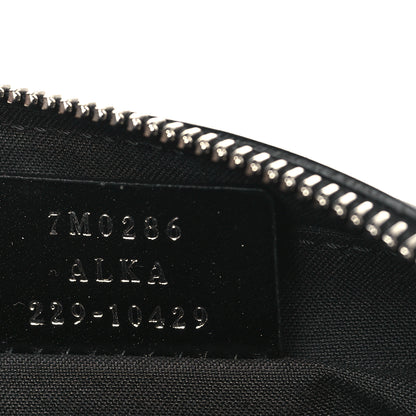 Fendi Glazed Fabric Vitello Liberty FF 1974 Diagonal Medium Camera Case Black Sunflower 7 of 9