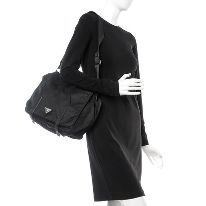 Prada Nylon Vela Messenger Bag Black 2 of 9