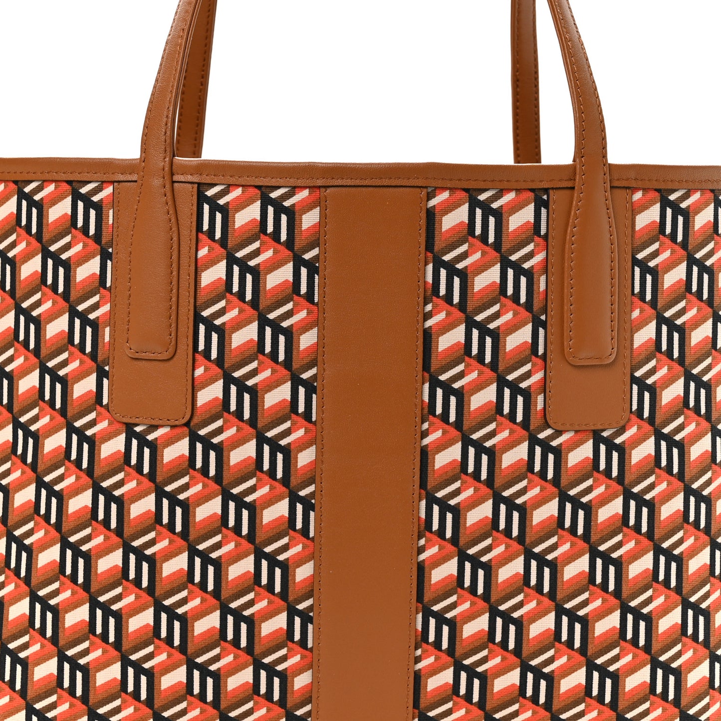Visetos Medium Liz Reversible Shopper Tote Cognac