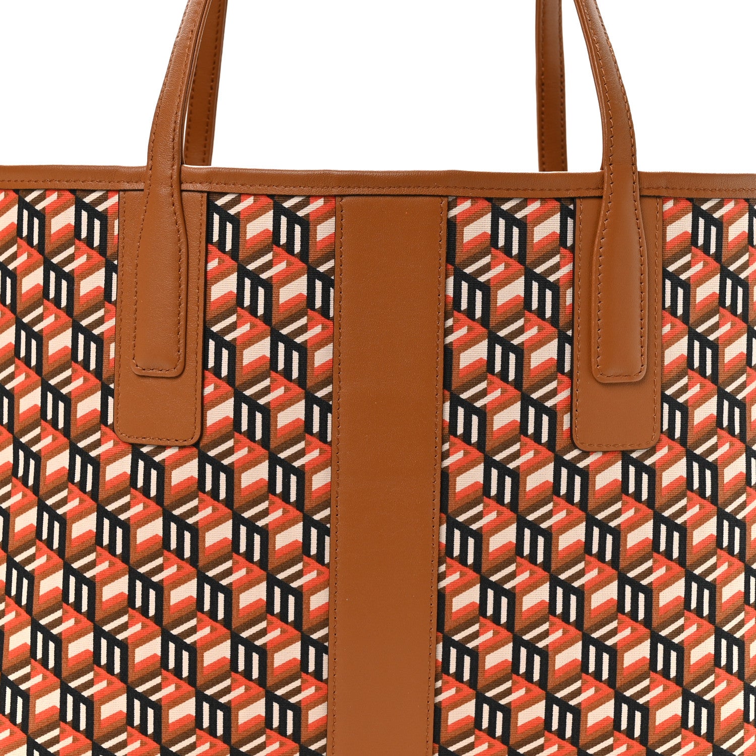 MCM Visetos Medium Liz Reversible Shopper Tote Cognac 12 of 16