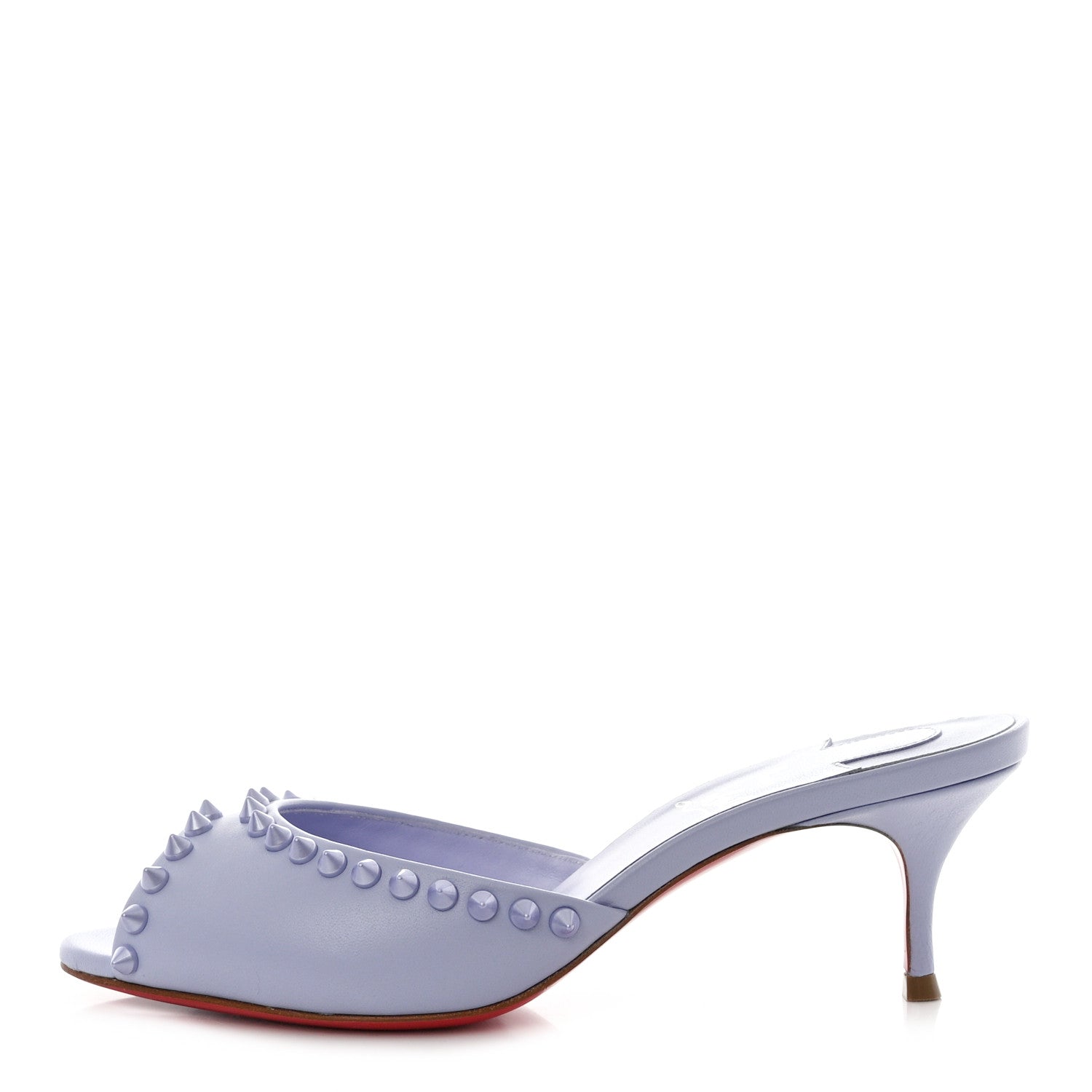 Christian Louboutin Nappa Spike Me Dolly 55 Sandals 35.5 Skylight 1 of 8