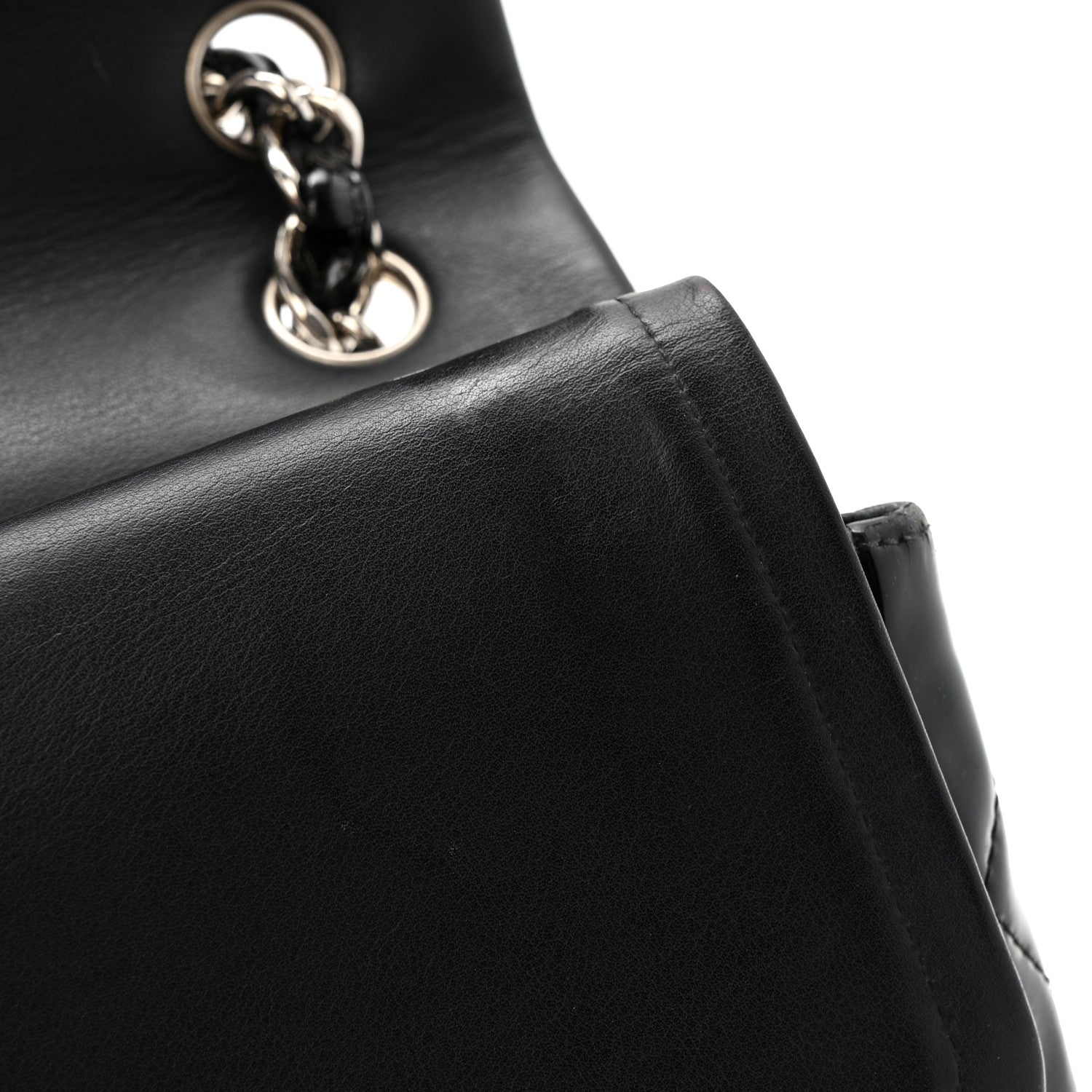 Chanel Patent Quilted Jumbo Double Flap Black 16 of 18